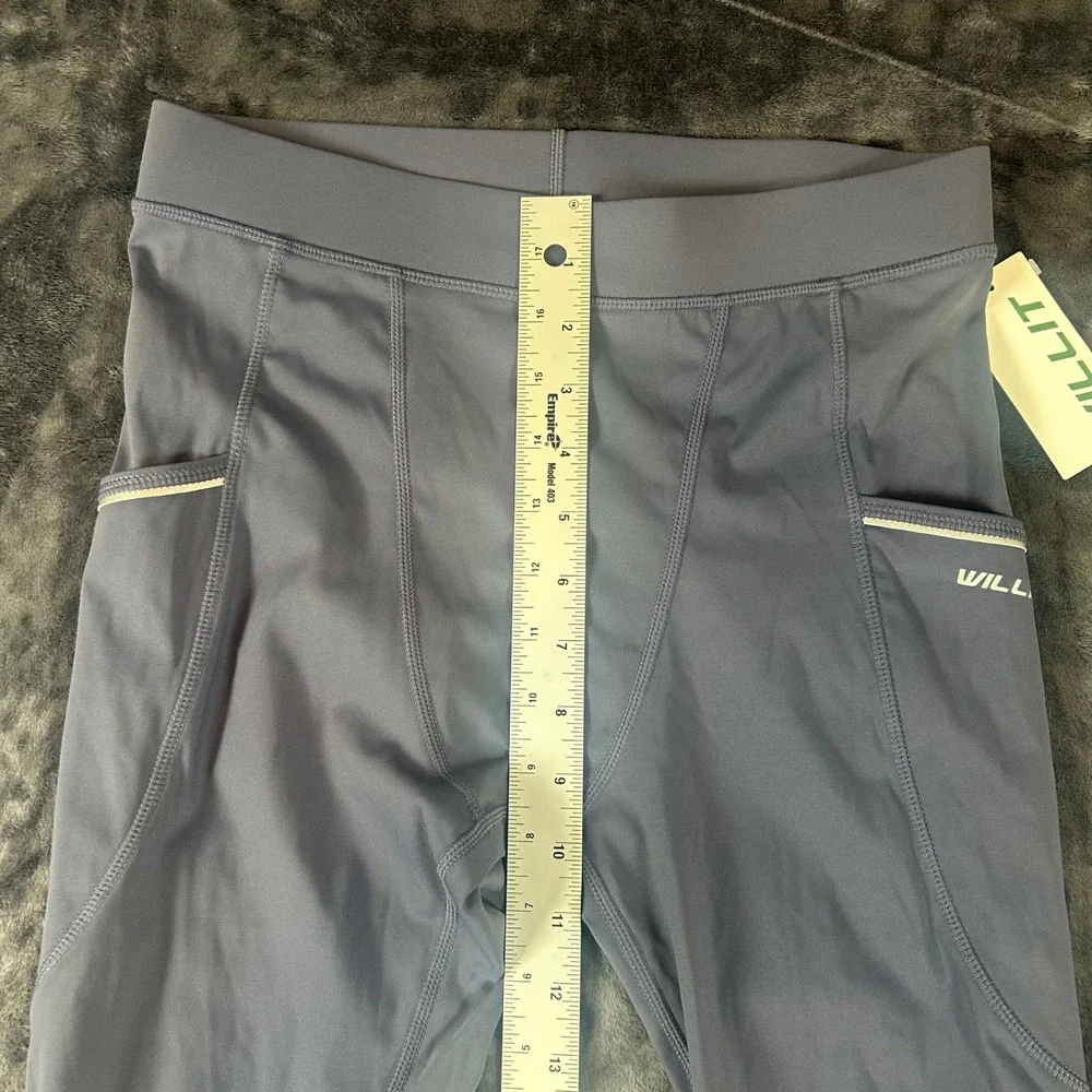 Willit‎ Compression Leggings Mens Small Gray Athletic Tights Pockets